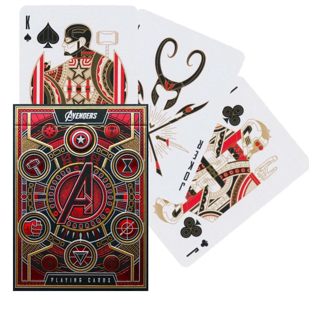 Cartas de Póker Avengers The Infinity Saga Edición roja