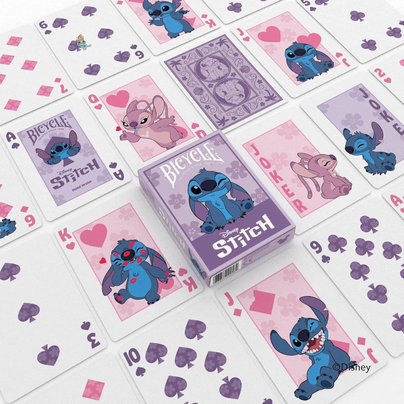 Cartas Póker Bicycle Stitch Violeta