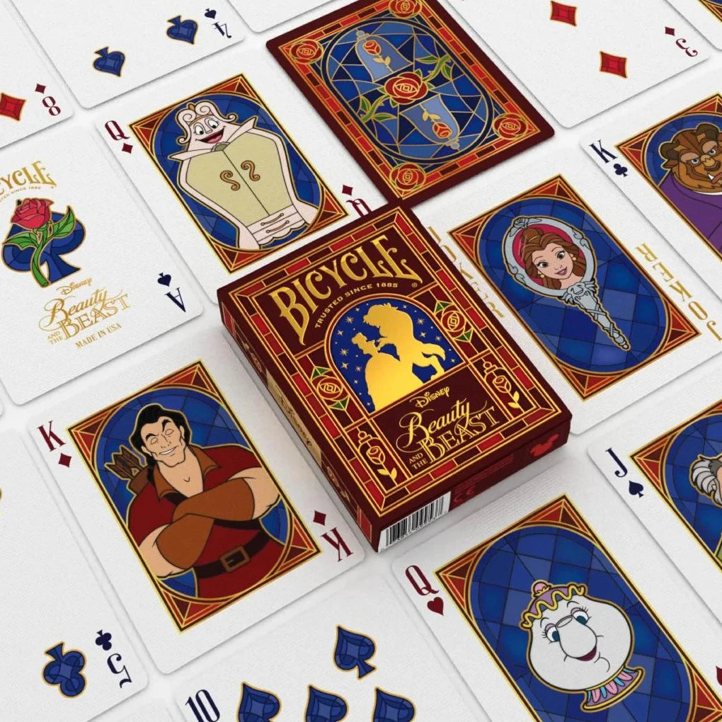 Cartas de Póker de La Bella y la Bestia