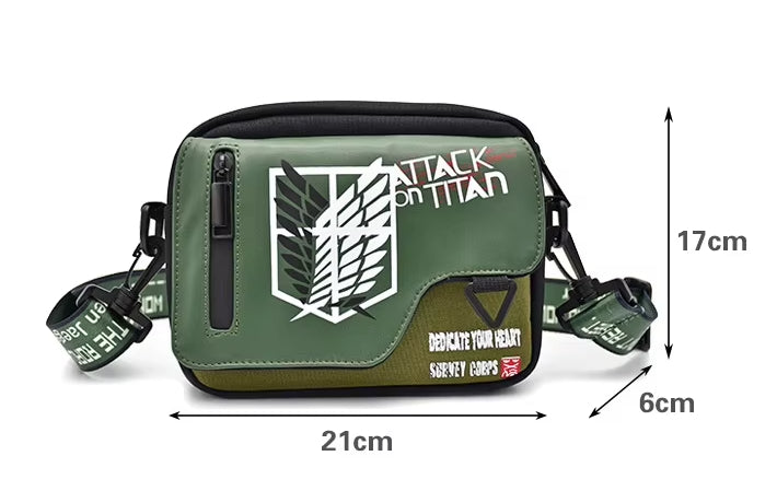 Bolsa Bandolera Impermeable Ataque a los Titanes