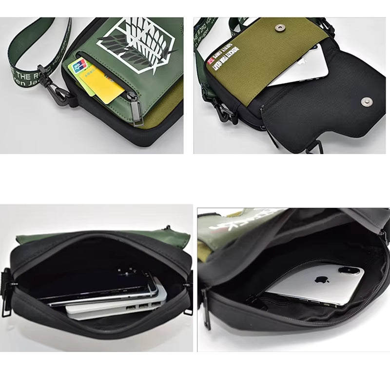 Bolsa Bandolera Impermeable Ataque a los Titanes