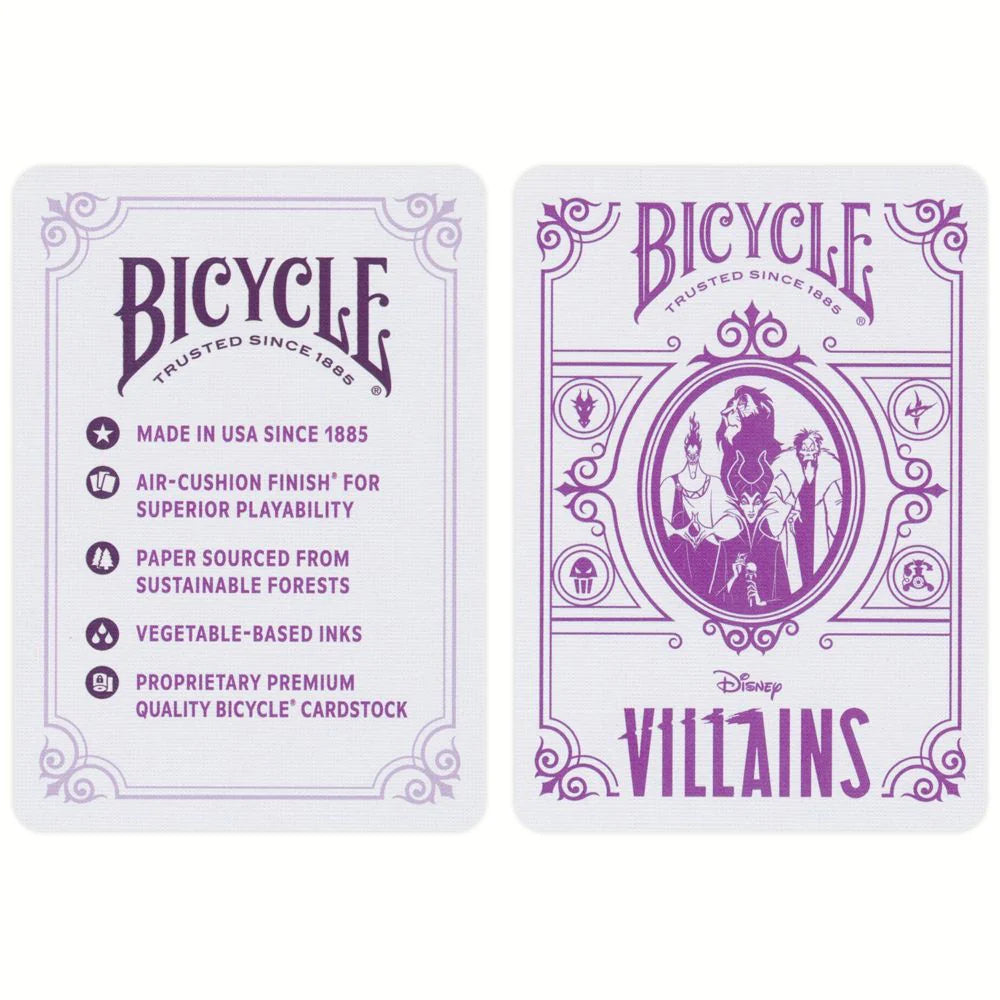 Cartas de Póker Bicycle Villanos Disney