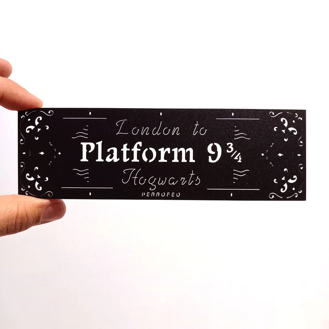 Harry Potter billete a Hogwarts – marcapáginas troquelado