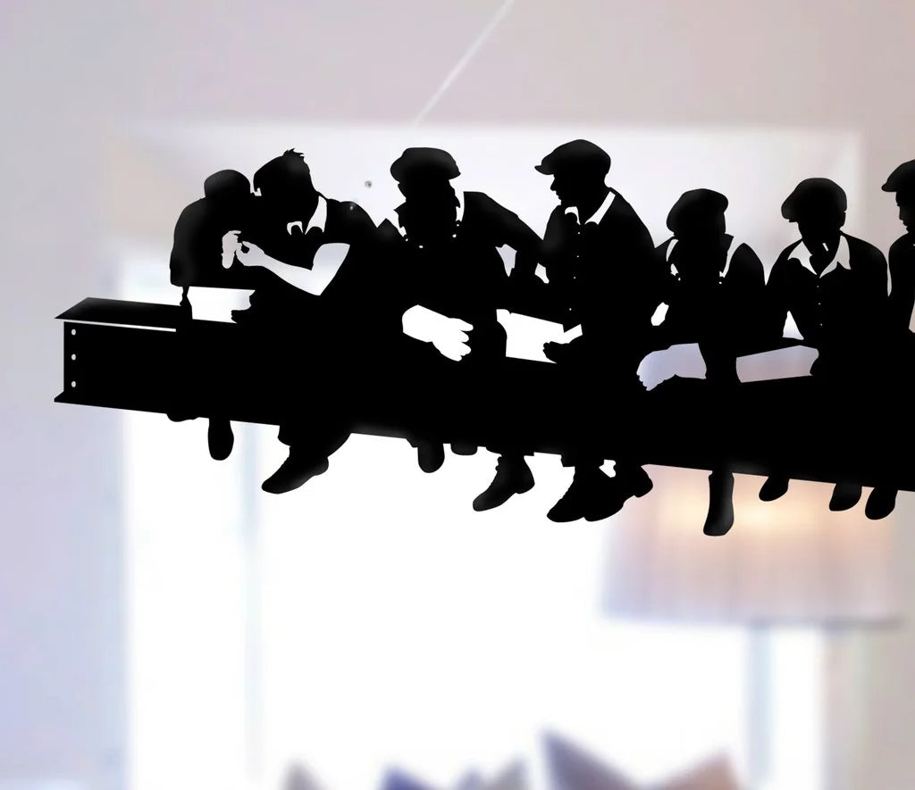 Lunch atop a skyscraper - móvil colgante decorativo