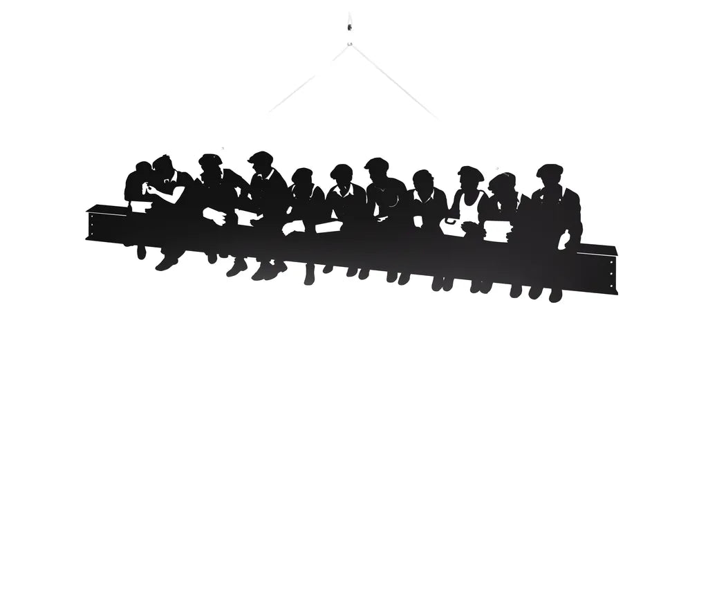 Lunch atop a skyscraper - móvil colgante decorativo