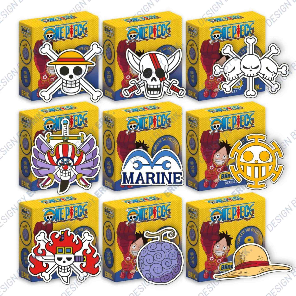 Pin Misteriosos One Piece Serie 1
