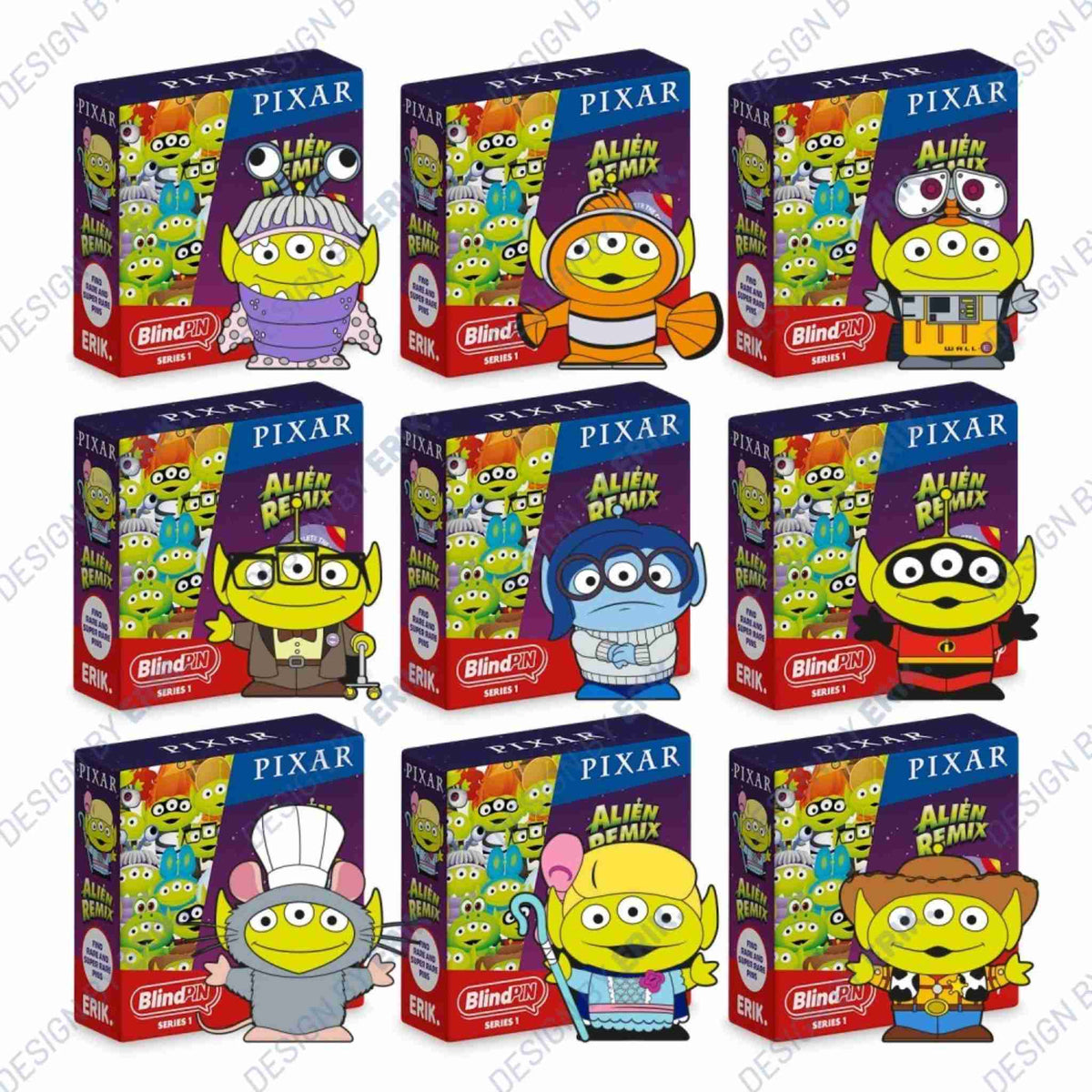 Pin Misterioso Disney Pixar Toy Story Alien Remix Serie 1
