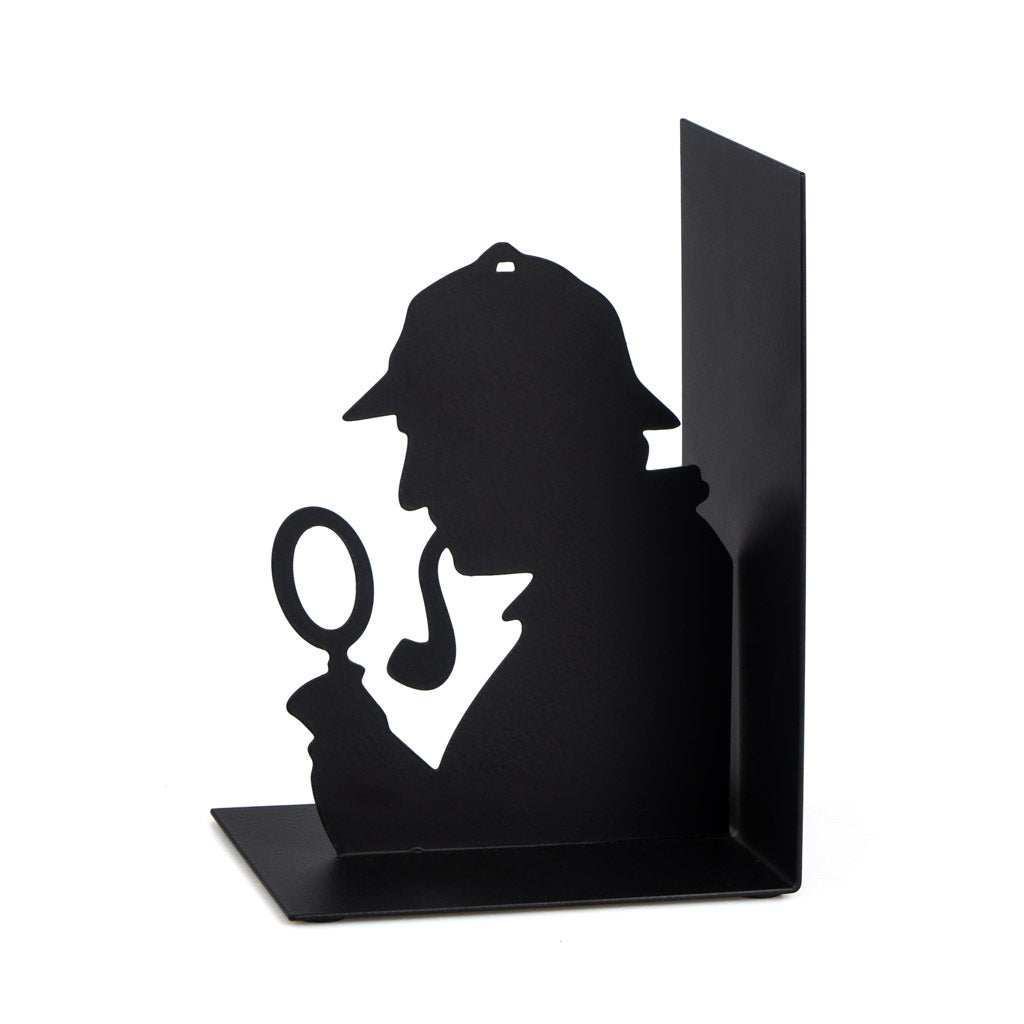 Sujetalibros Sherlock negro metal