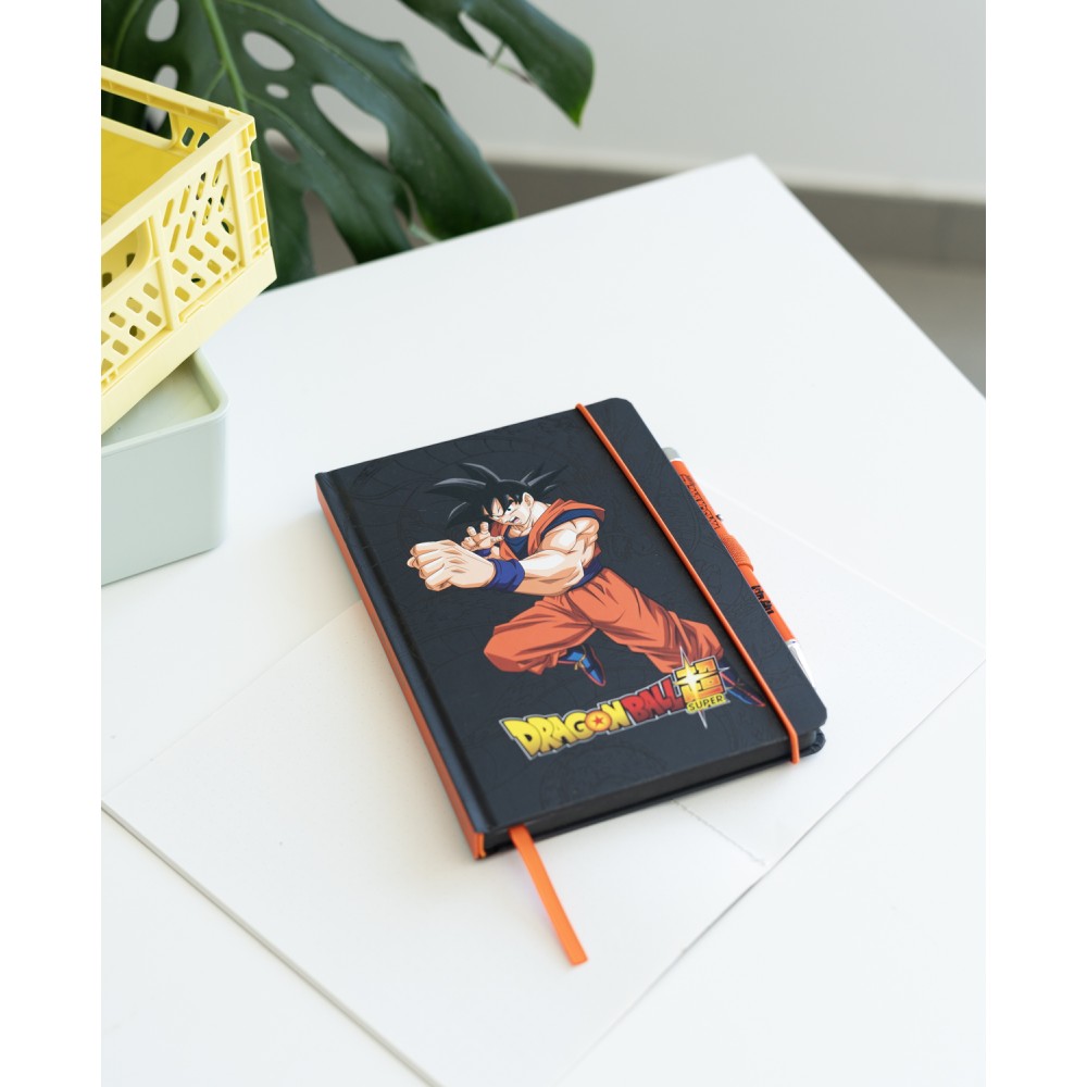 Cuaderno Premium A5 + Boligrafo proyector Dragon Ball Super Goku
