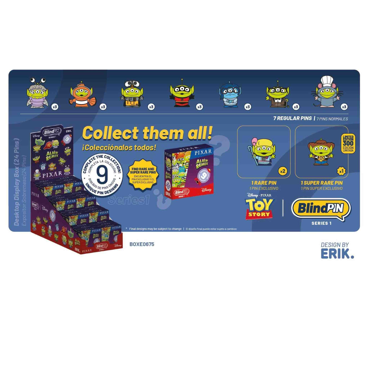 Pin Misterioso Disney Pixar Toy Story Alien Remix Serie 1