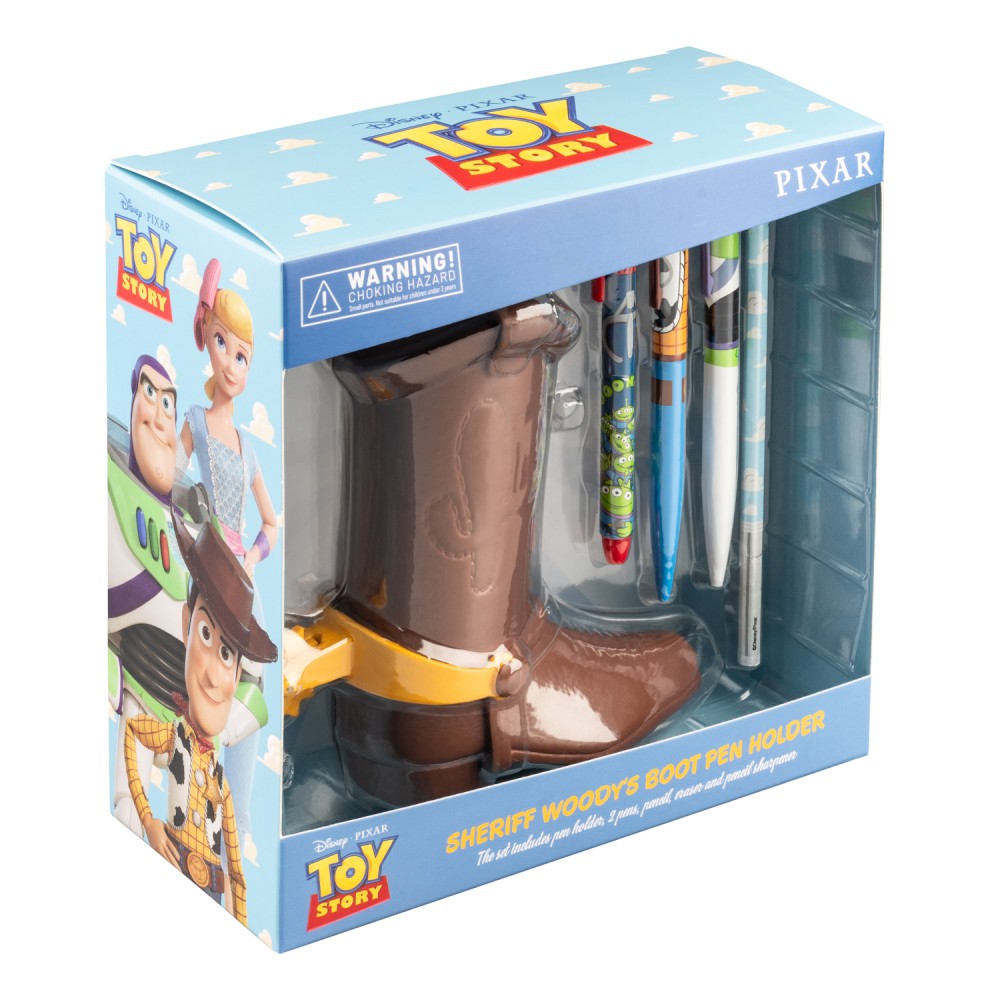 LAPICERO CON SET DE ESCRITURA DISNEY PIXAR TOY STORY BOTA WOODY