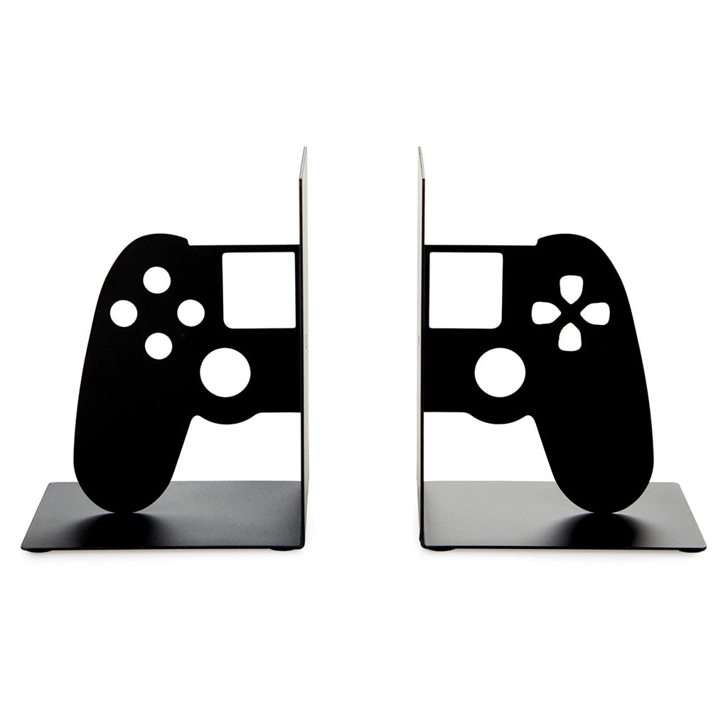 Soporte videojuegos Joypad negro metal